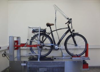 Test eines Elektrofahrrades