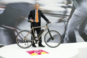 AEG Motor - Jonas Anderson vom Electrolux Konzern bei der Eurobike Pressekonferenz