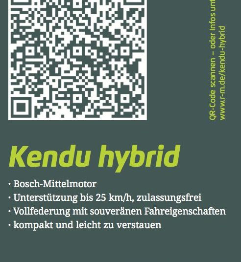 QR-Code für Kendu Hybrid / Foto: Riese & Müller