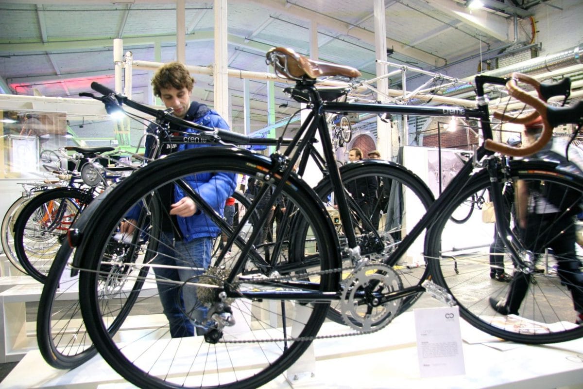 Stand des Herstellers Creme auf der Berliner Fahrradschau