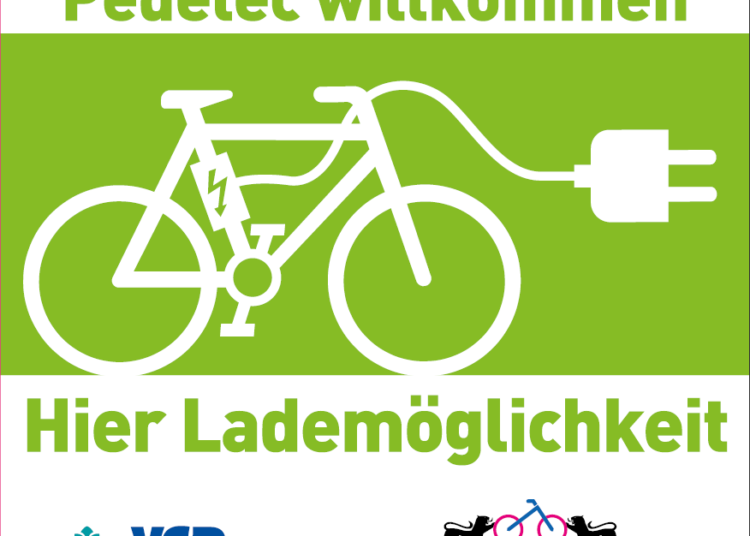 VCD Pedelec Willkommen-Aufkleber Foto: VCD