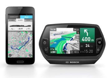 Bosch Nyon Bordcomputer - Navigationsansicht