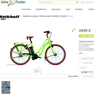 E-Bike Testsieger 2014 jetzt beim eBikeFINDER