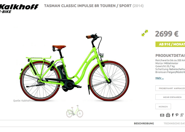 E-Bike-Testsieger 2014 von ExtraEnergy / Foto: eBikeFINDER