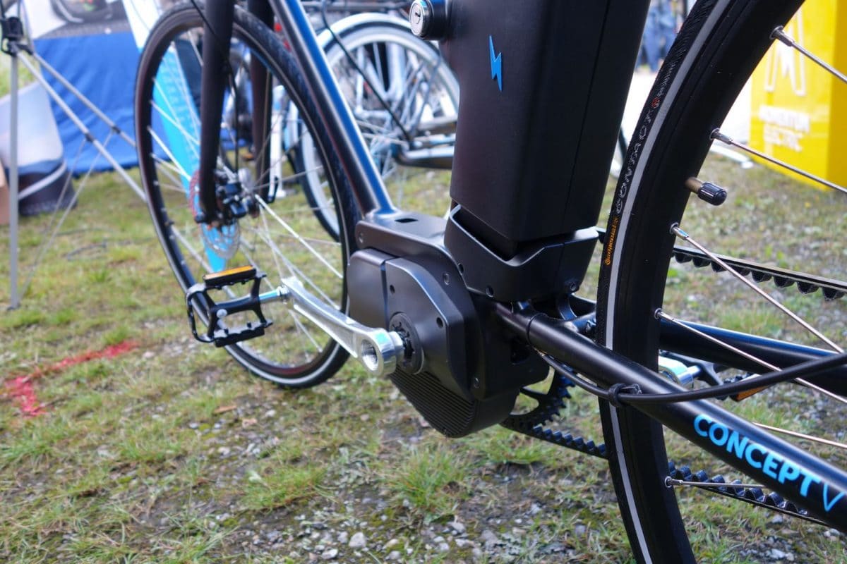 Momentum Electric Prototyp Mittelmotor und Akku