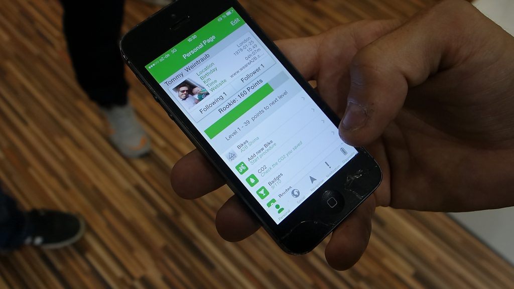 eSocialBike Kommunikation mit anderen