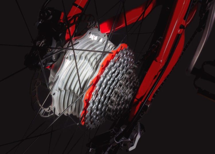 Maxon Bikedrive Heckmotor mit Zahnkranz