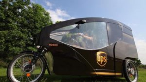 UPS Express Lieferung per E-Lastenrad