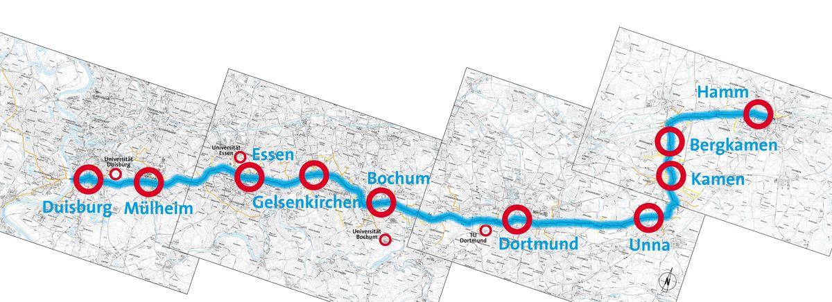 Duisburg bis Hamm Radschnellweg Ruhr RS1_1200px