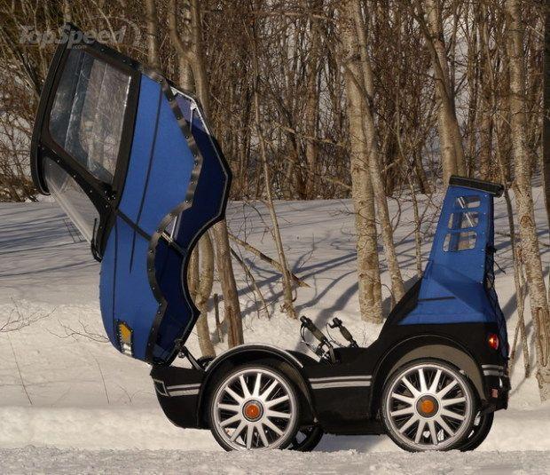 Das komplette Verdeck lässt sich aufklappen