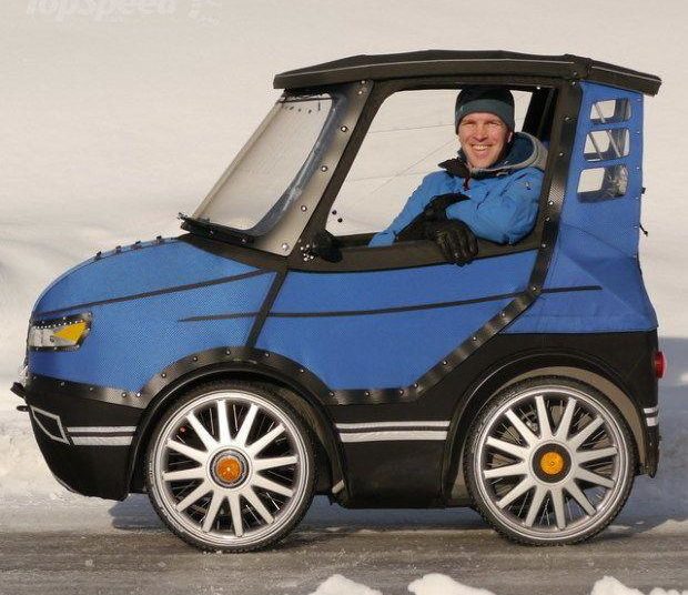 Mikael Kjellmann in seiner Erfindung