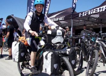 Susanne Brüsch auf ihrem SDURO Haibike mit STePS Antrieb