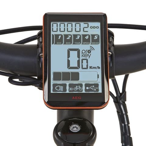 LCD-Display des AEG Antrieb