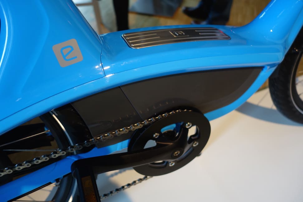 557Wh Akku des BionX D-Serie Antrieb im Elby e-Bike