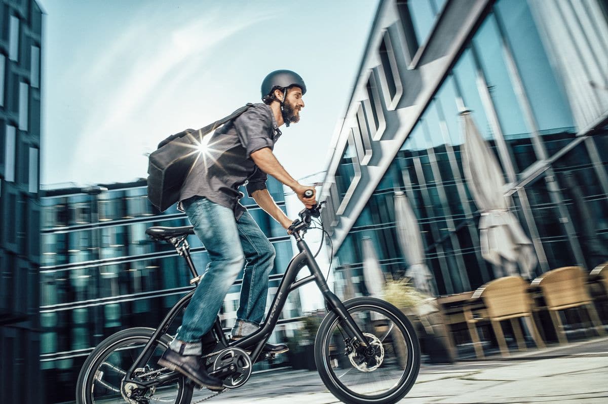 Auf dem Flyer Flogo zur Arbeit Radfahren
