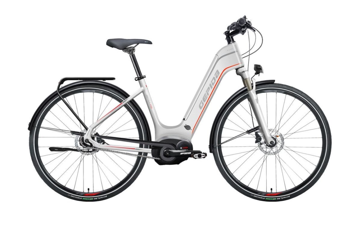 Gepida 2018 City-e-Bike Reptila Pro integriert wahlweise mit NX8-Alfine Di2