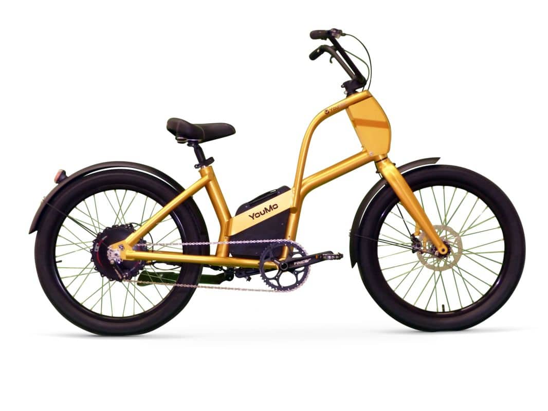 YouMo e-Cruiser rechte Seite gold