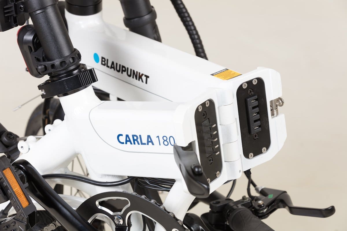 Faltmechanismus der Blaupunkt e-Falträder Carla und Carl
