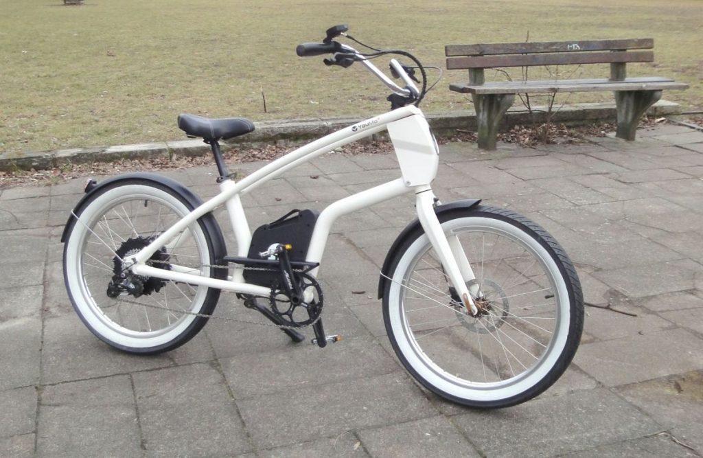 YouMo Cruiser e-Bike Test Front Dreiviertel