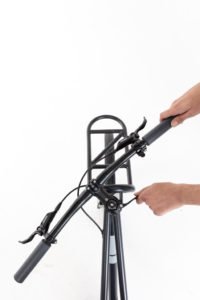 Abklappbarer Lenker durch Twist Stem