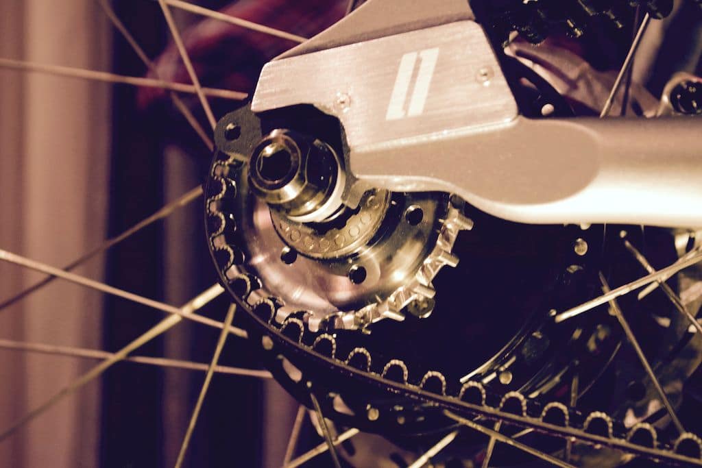 Versteckter Antrieb im Schindelhauer e-Bike