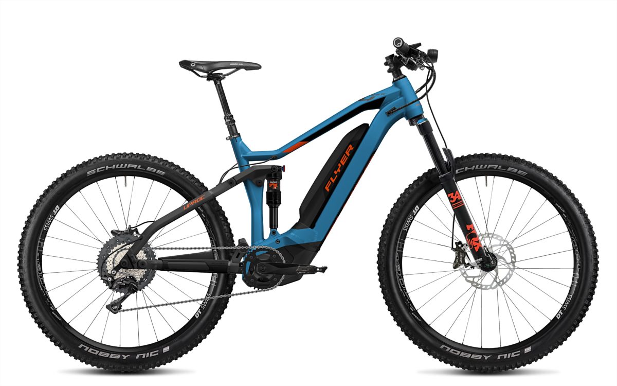 Flyer - FLYER E Bikes Uproc4 Fullsuspension 630 jeansbluemagmared