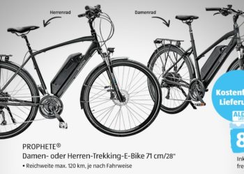 Angebote - ALDI liefert Damen Herren Trekking Ebike 4x2 948x468 NEU