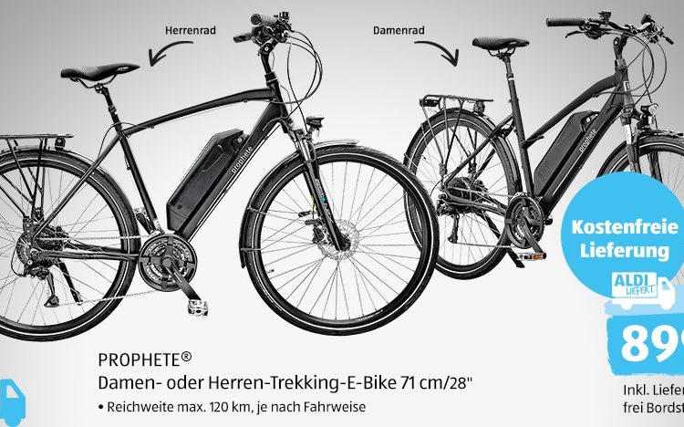 Aldi | Prophete - ALDI liefert Damen Herren Trekking Ebike 4x2 948x468 NEU