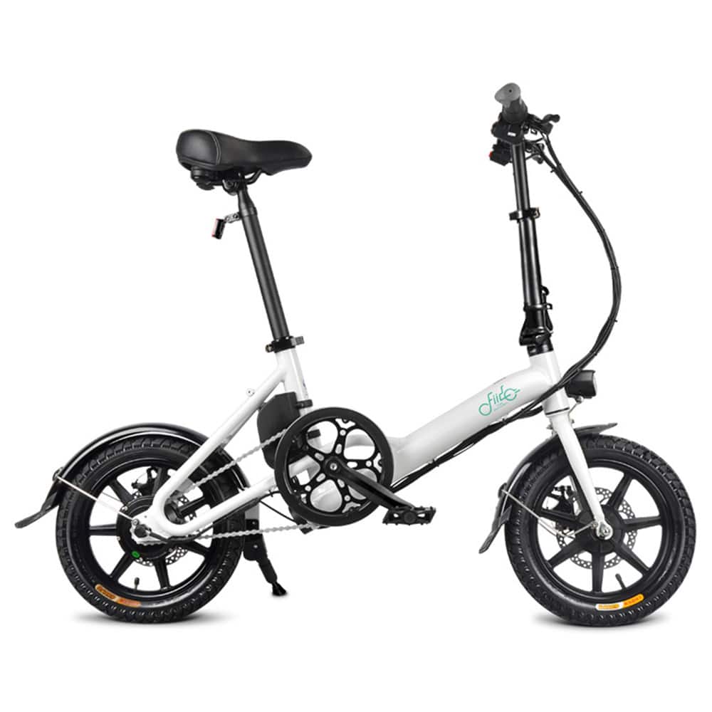 - FIIDO D3 Folding Electric Moped Bike White 831454