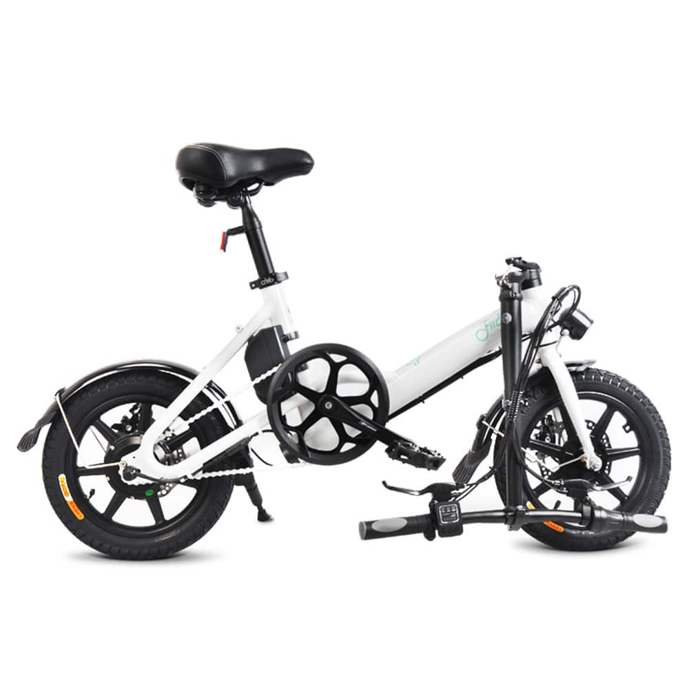 - FIIDO D3 Folding Electric Moped Bike White 831456