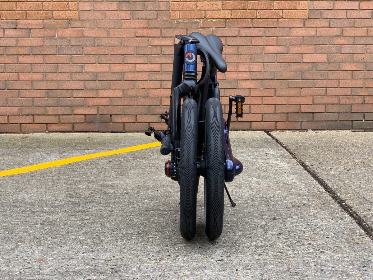 Gocycle GX geklappt vorne| Quelle: Patrick Möller / Boxbike