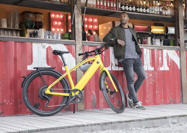 Stromer ST1 Launch Edition nach einer entspannten Fahrt (Foto: Stromer)