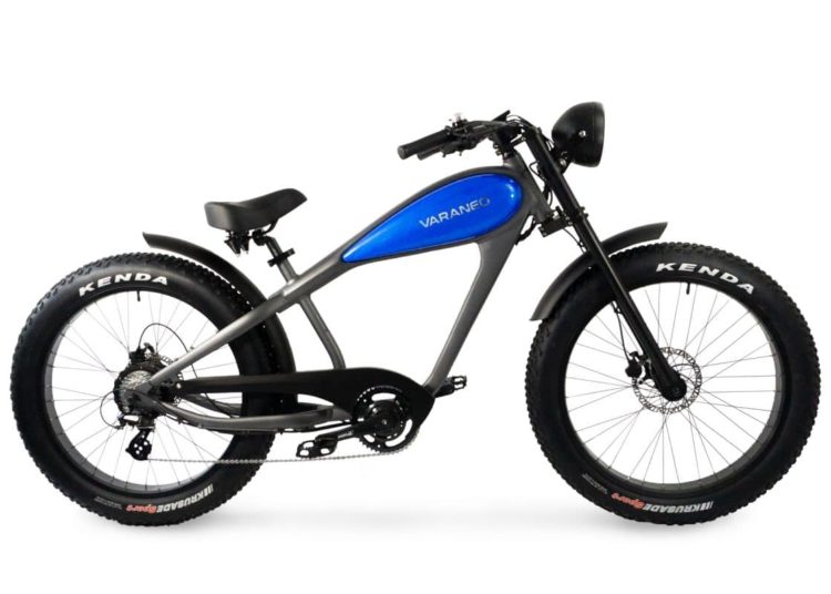 - EBike CafeRacer Anthrazit Blau seitlich WEB