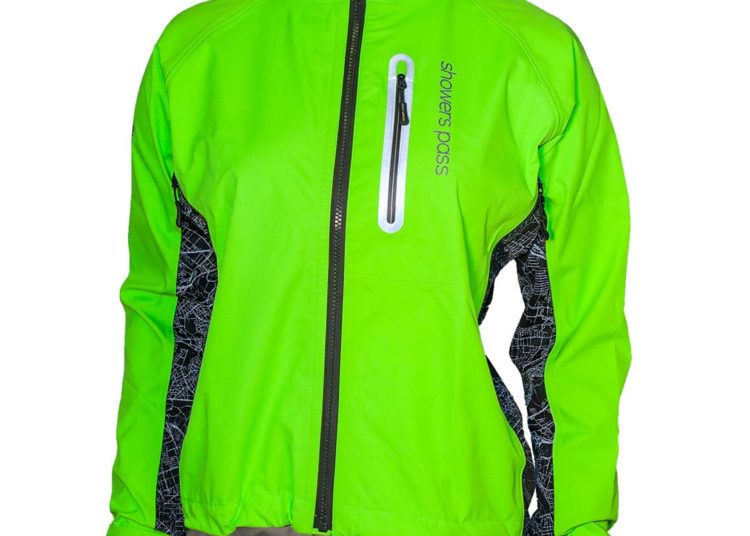 - Womens Hi Vis Elite Jacket Neon Green with Black reflective front