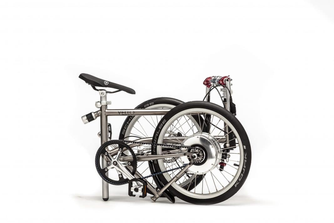 Das VELLO Bike+ Titan zusammengefaltet