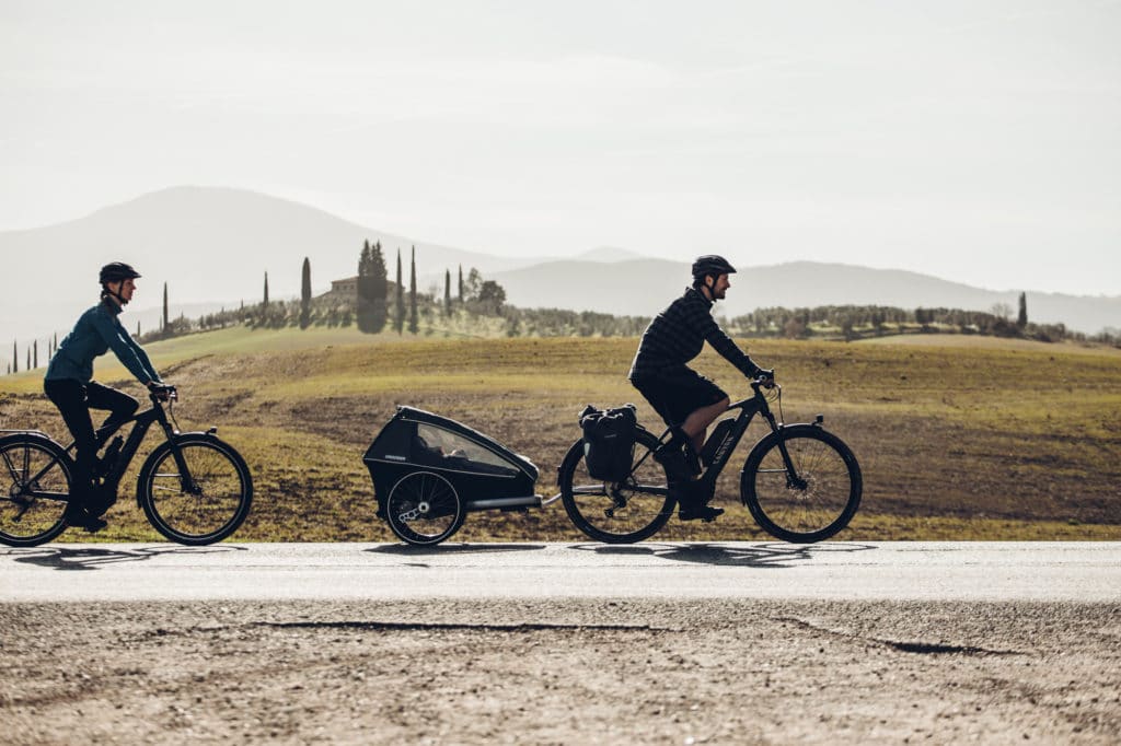 Trekkingbike mit Anhänger