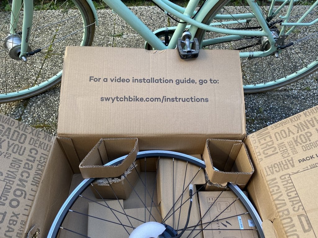 Der Umbausatz in der Verpackung - e bike news