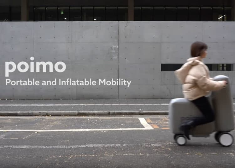 Poimo: E-Scooter zum Aufblasen aus Japan - eBikeNews