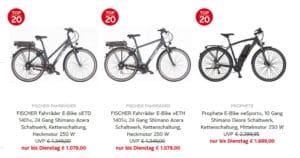 Otto: Rabatt von 20 Prozent und mehr auf ausgewählte E-Bikes