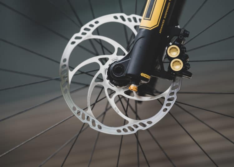 Magura MT5 schwarz - gold 4 Kolbenbremse