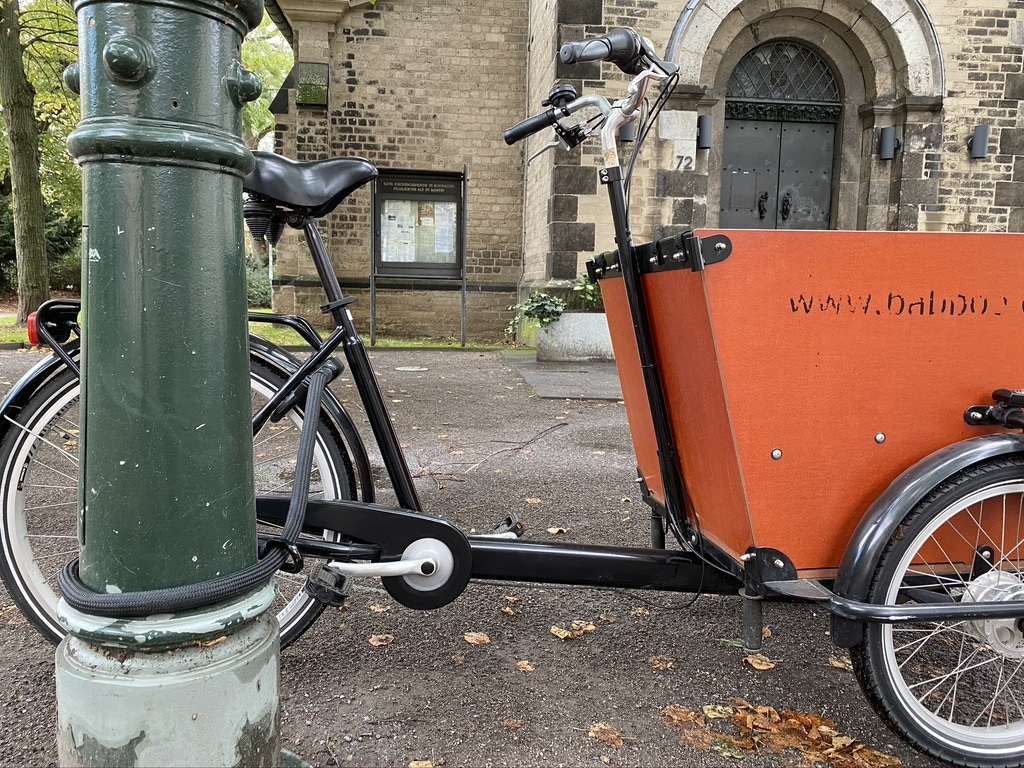 Tex-Lock Mate Einsteckkette am Lastenrad - eBikeNews