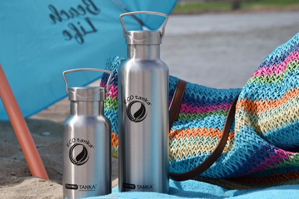 Ecotanka Edelstahlflasche im Urlaub - eBikeNews