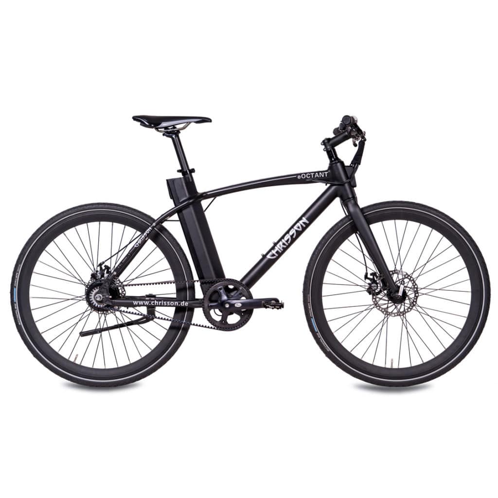 Discounter | günstig - 28 zoll e bike city chrisson eoctant mit riemenantrieb schwarz matt 2