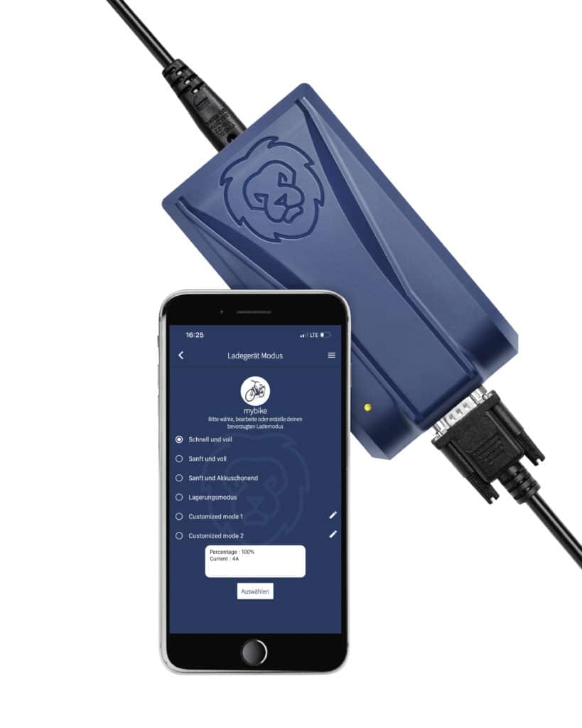 App für E-BIke-Ladergerät