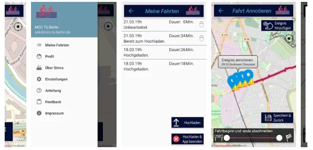 E-Bike Zubehör - SimRa Sicherheit im Radverkehr Apps bei Google