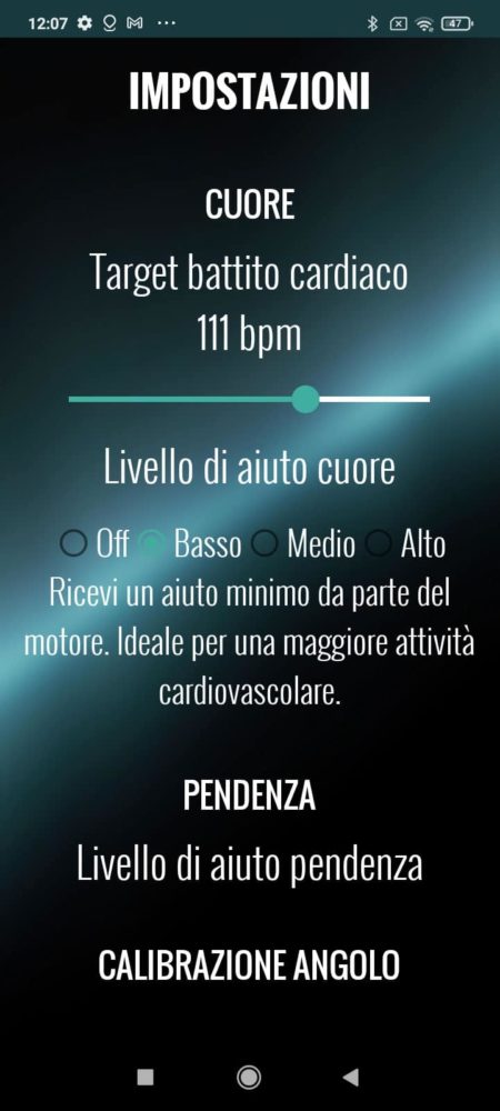 CBT Italia Artik-00 App Einstellungen - eBikeNews