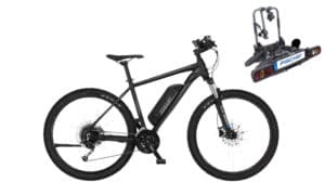 E-MTB Angebot: Hardtail von Fischer inklusive Fahrradträger für unter 1.500 Euro