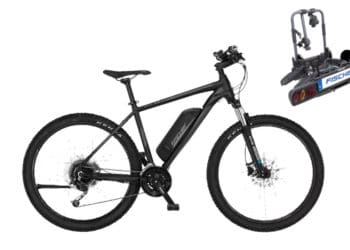 E-MTB EM 2129 von Fischer samt Fahrradträger im Angebot - eBikeNews