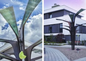 Solarbaum von Asca ist eine stylische und pfiffige E-Bike-Ladestation - eBikeNews