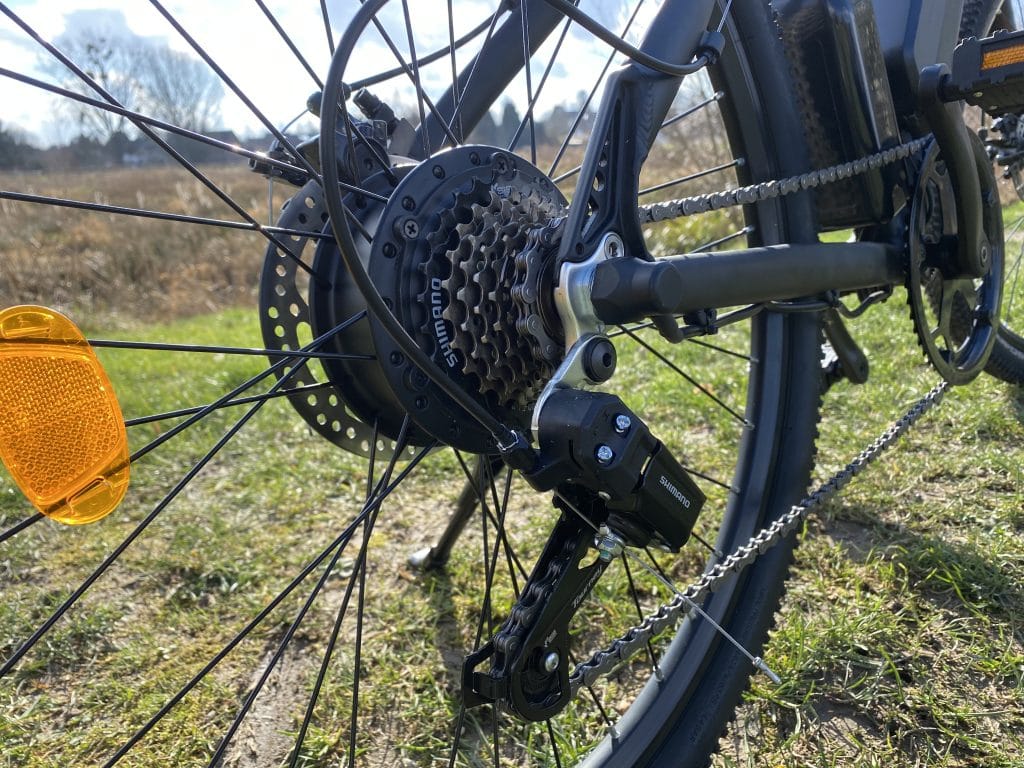 Heckantrieb und Schaltung am ADO E-Bike
